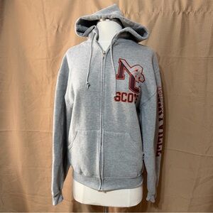 Russell Athletic Gray Fleece-Lined Hoodie